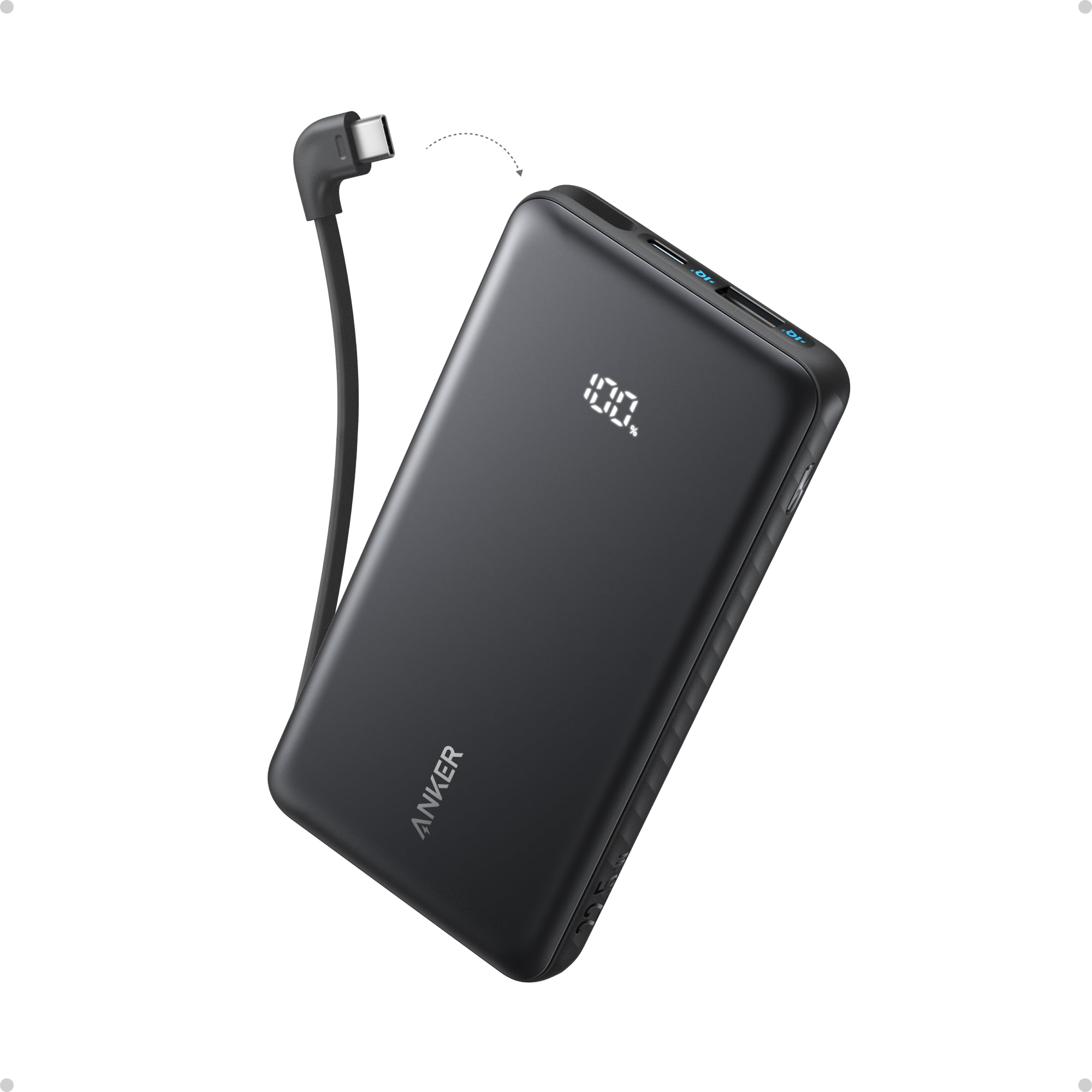 Anker Powerbank with built-in USB-C Cable (10,000mAh, 22.5W)