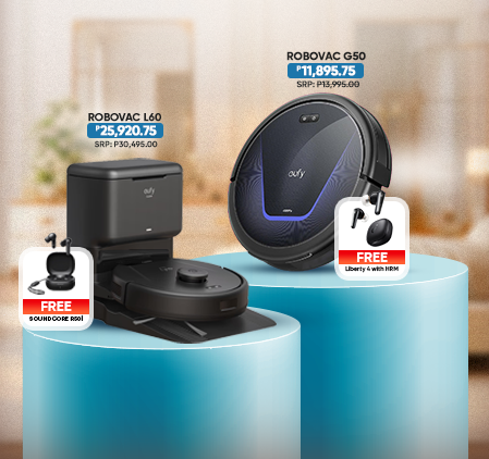 FREE Soundcore Earbuds when you buy our Eufy Robovac