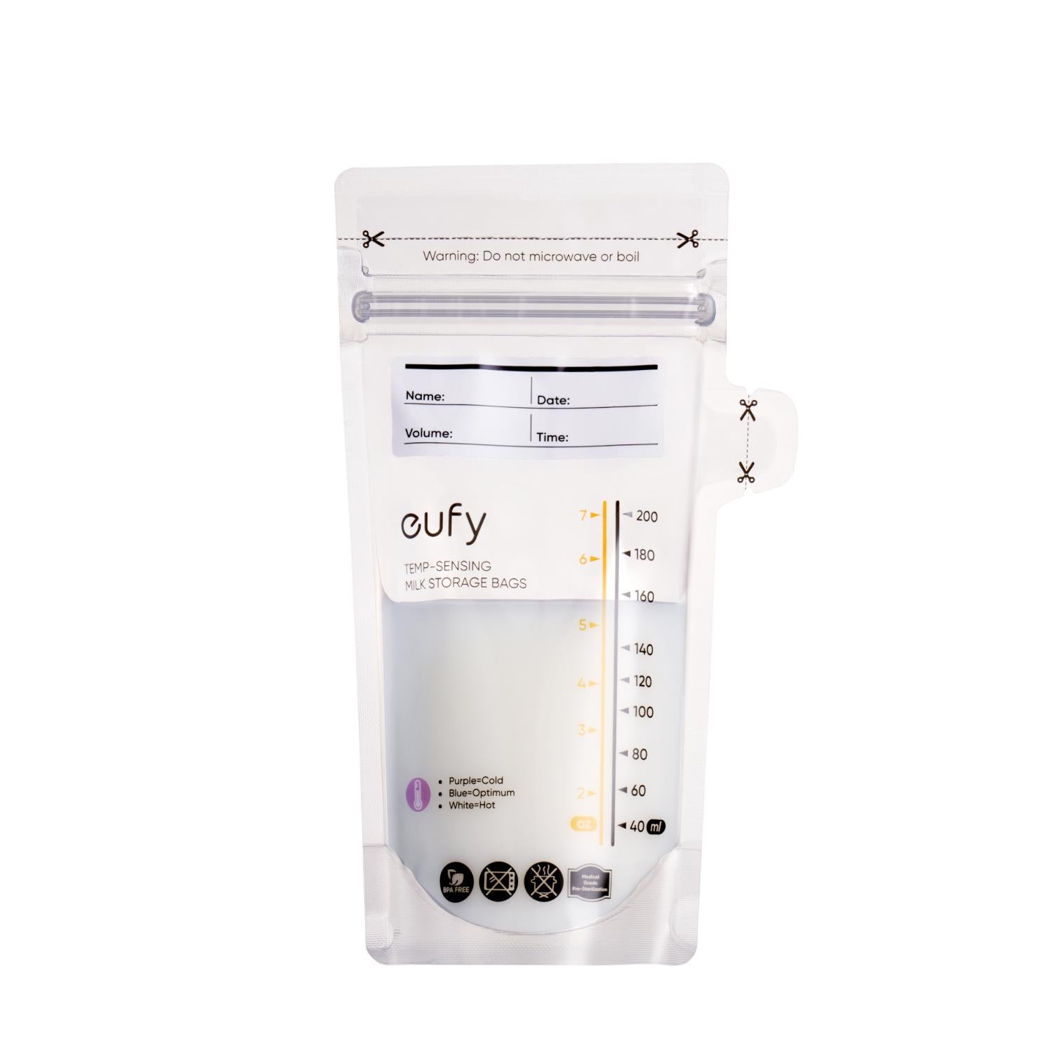 Eufy Temp-Sensing Breast Milk Storage Bags