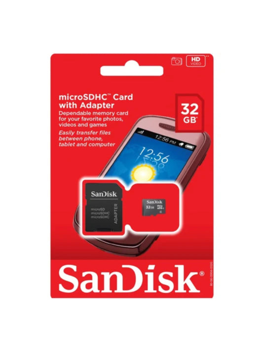 SanDisk 32GB MicroSD Card with Adapter